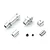 Kyosho Silver Aluminium Rear Hub Set EF210