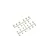 Two white plastic parts trees containing small suspension arm pin brace insert bushings for RC cars.