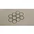 Ten thin metal shims or washers arranged in a cluster on a plain light grey background.