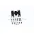 GPM Black Aluminium Centre Gear Box Skid Plate SCX24038B-BK