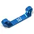 A blue anodized aluminium rear lower suspension holder for Tamiya XV-01 by Yeah Racing, featuring laser-etched branding.