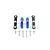 GPM Blue Aluminium E-Revo VXL 2.0 24T Servo Horn & Steering Linkages 2Pcs ER216024S-B