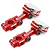 Yeah Racing Red Aluminium CNC Magnetic Invisible Body Mounting System 2Pcs YA-0531RD