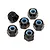 HPI 3mm Black Steel Nyloc Nuts 6Pcs Z663