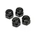 HPI 4mm Black Steel Nyloc Nuts 4Pcs Z664
