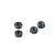 HPI 3mm Black Steel Thin Nyloc Nuts 4Pcs Z676