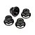 HPI 5mm Black Steel Flanged Nyloc Nuts 4Pcs Z682