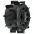 Pro-Line 2.8" Sand Paw LP Tyres on Black Raid Rims - Glued Wheels 2Pcs 10160-10