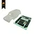 Off-white Hobby Plus 1/18 scale Land Cruiser 80 RC body shell with a matching decal sheet on a white background.