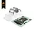 Hobby Plus 1/24 Defender Clear Unpainted Body Shell w/ Roll Cage 605008