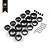 Hobby Plus 1.0" Black Beadlock Rim Set 240083