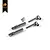 Hobby Plus CR-24 steel centre drive shafts and small hardware components on a white background.
