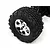 HPI 3.3" Savage GT2 Tyres on Warlock Chrome Rims - Glued Wheels 2Pcs 4709