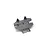 Kyosho bumper mount for 1/8 Inferno GT RC car, showing two black plastic parts on a sprue against a white background.