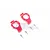GPM Red Aluminium Front Hub Carriers (C-Hubs) 2Pcs TXMS019-R