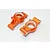 GPM Orange Aluminium Rear Hub Carriers 2Pcs TXM022N-OR