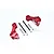 GPM Red Aluminium Rear Hub Carriers 2Pcs MAKX022-R