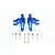 GPM Blue Aluminium Steering Hubs 2Pcs BR021-B