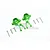 GPM Green Aluminium Steering Hubs 2Pcs MAG021-G