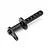 A black plastic RC car body post with multiple adjustment holes, designed for the Maverick Strada 1/10 scale model.