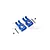 GPM Blue Aluminium Rear Hub Carriers 2Pcs LU4022-B