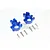 GPM Blue Aluminium Rear Hub Carriers 2Pcs UDR022-B