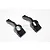 GPM Black Aluminium Rear Hub Carriers 2Pcs SLA022-BK