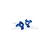 GPM Blue Aluminium Steering Hubs 2Pcs LM021-B