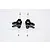 GPM Black Aluminium Steering Hubs 2Pcs SCX2021-BK