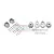 GPM Racing grey aluminium rear portal drive housing set with gear box mounts and various screws for RC cars.