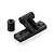 A black plastic rear chassis brace mount and a small cylindrical spacer for an HSP RC car.