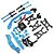 Yeah Racing Aluminium Essential Conversion Kit - Black/Blue TAXV-S01BU/BK
