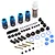 Yeah Racing Blue Drift Spec Shock-Gear 50mm Shock Set for 1/10 RC Car Chassis TATT-022BU