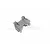 A grey aluminium rear shock mount for an RC car by GPM Racing, shown against a white background with a faint brand watermark.