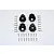 GPM Black Aluminium Front/Rear Outer Portal Drive Housing 4Pcs TRX4021A/2-BK