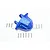 GPM Blue Aluminium Rear Axle Case UDR013A-B