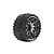 Louise 3.3" ST-Uphill Tyres on 0 Offset Black Rims - Glued Wheels 2Pcs L-T3313SB