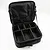 An open black Yeah Racing multi-purpose nylon hard case bag with adjustable internal foam dividers and a zippered lid pocket.