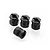 HSP Black Aluminium 12x14mm Wheel Hexes 4Pcs 701002
