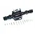 GPM Black Aluminium Rear Gearbox Housing Set for Traxxas TRX-4 TRX4013-BK