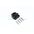 GPM Black Aluminium Front/Rear Gearbox Cover CP012A-BK