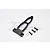 GPM Racing black aluminium front arm bulkhead brace with three included mounting screws on a white background.