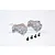 GPM Black Aluminium Front/Rear Linkage Mounts 2Pcs RR008-GS