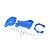 GPM Blue Aluminium Motor Mount w/ Heat Sink Fins 3Pcs TXMS018-B