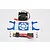 GPM Blue Aluminium Motor Heat Sink w/ Cooling Fan SLA018FANLCG-B