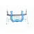GPM Blue Aluminium Front Shock Tower w/ Body Posts RUS028-B