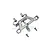 GPM Grey Silver Aluminium Front Body Post Mount ERV029-GS