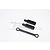 GPM Black Aluminium Rear Body Posts 2Pcs ERV201R-BK
