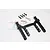 GPM Black Aluminium Rear Body Post Mount w/ Delrin Posts CRA201R-BK