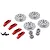 Axial 1/10 RBX10 Ryft Hex, Rotor & Caliper Set AXI232045
